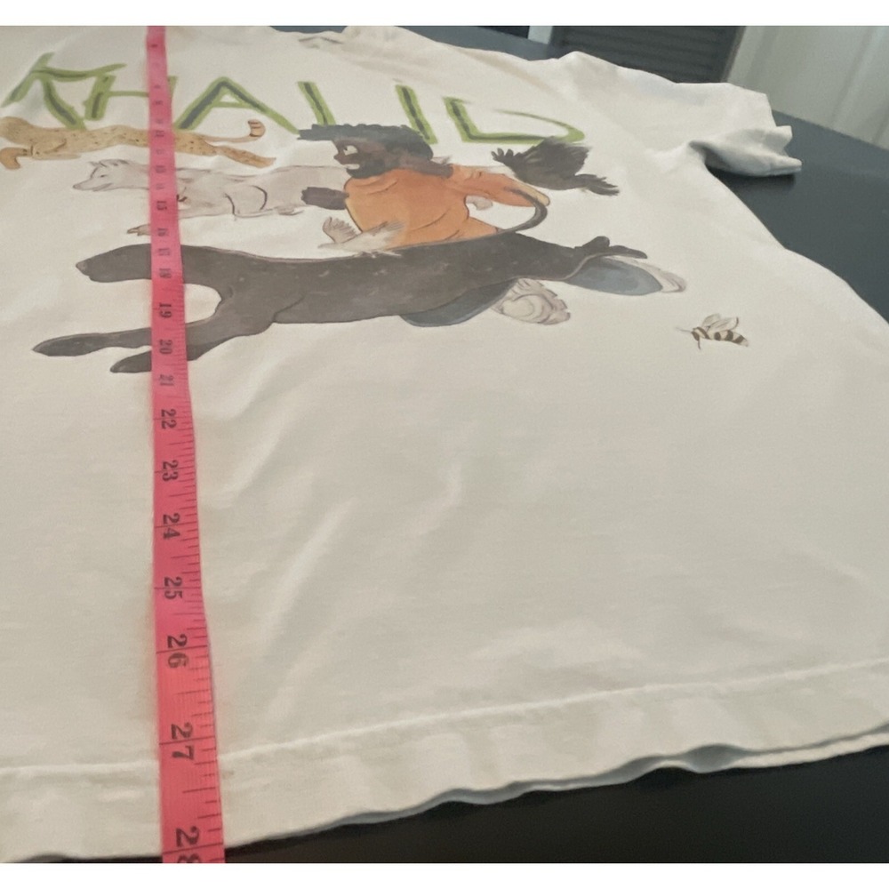 Khalid  "Free Spirit" 2019 Tour White Graphic TShirt Hip Hop Band Tee Singer L - Picture 8 of 10